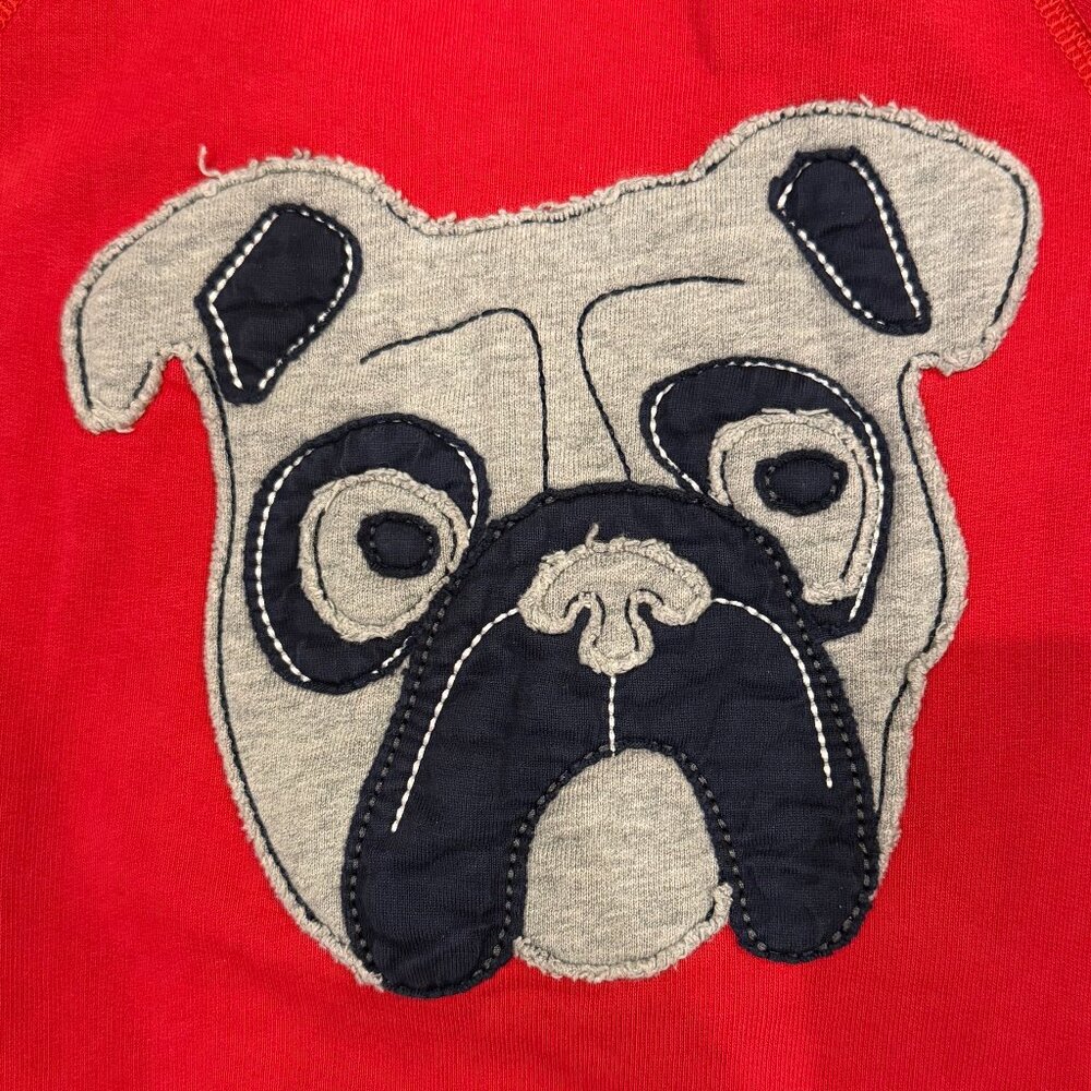 HANNA ANDERSSON kid's red sweatshirt with dog design (110/U.S. 5) - Picture 2 of 5